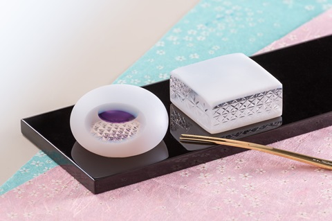 島津 薩摩切子 薩摩の雫 ペパーウエイト 未使用 島津薩摩切子 薩摩の雫