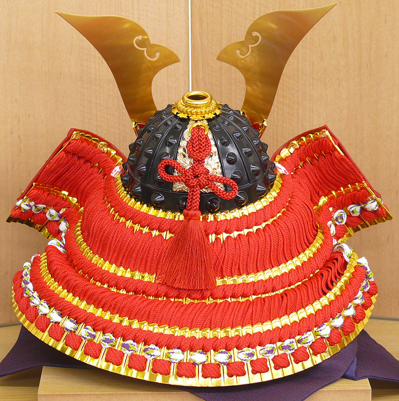力石甲人、力石鎧秀作兜飾り作品例 色目の表示 岐阜県美濃加茂市 人形