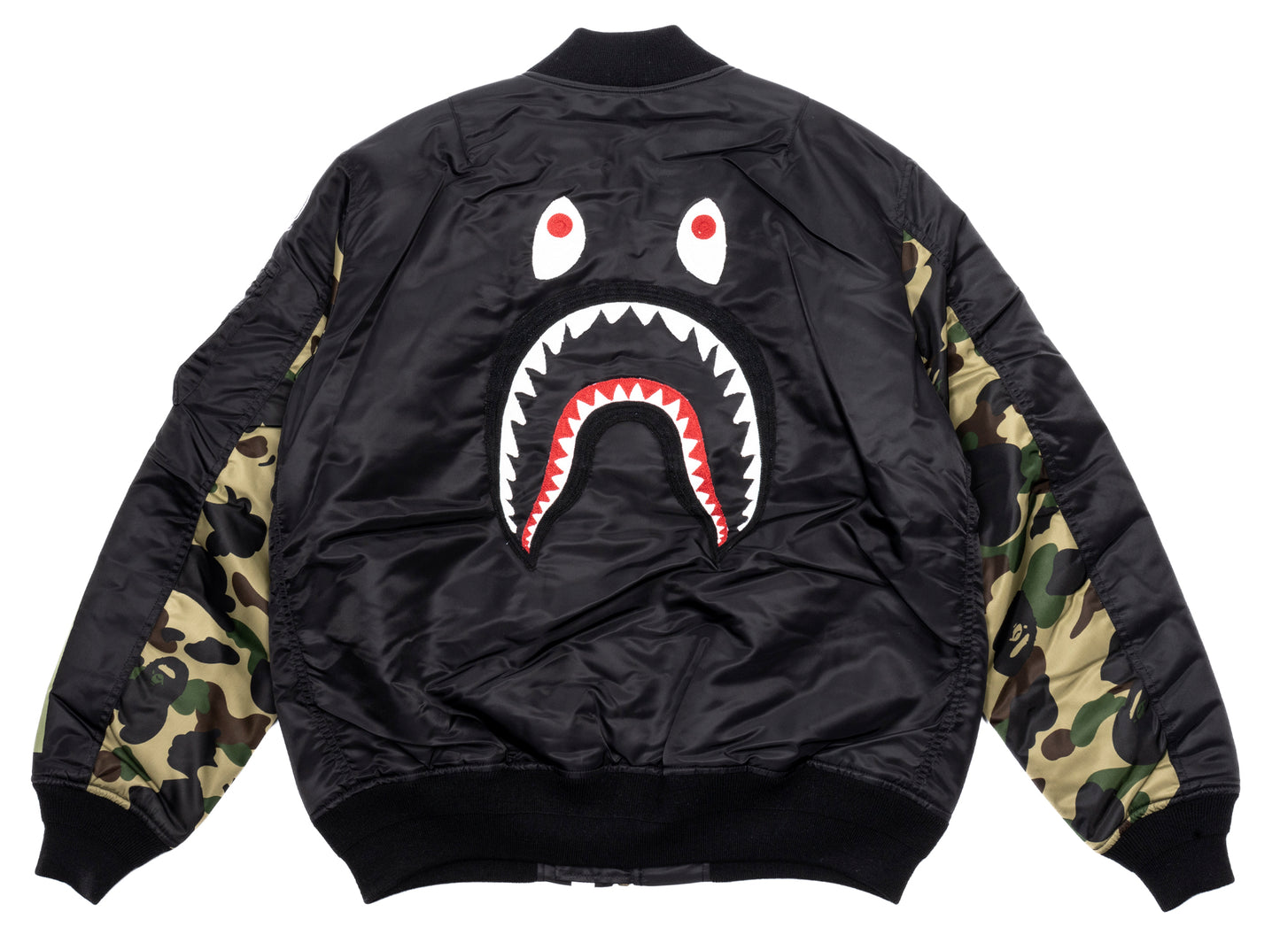 A Bathing Ape Shark MA-1 Jacket in Black – Oneness Boutique