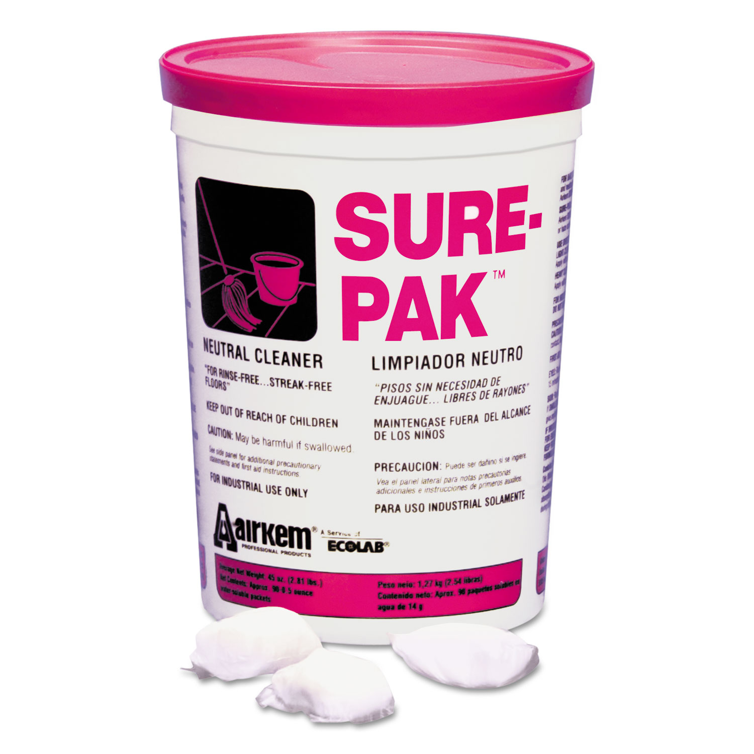 AbilityOne 7930014181104, SKILCRAFT, Ecolab Sure Pak Floor Cleaner