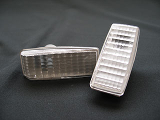 メルセデス ベンツ w124 コーナーランプ、 サイドマーカー レンズ左右