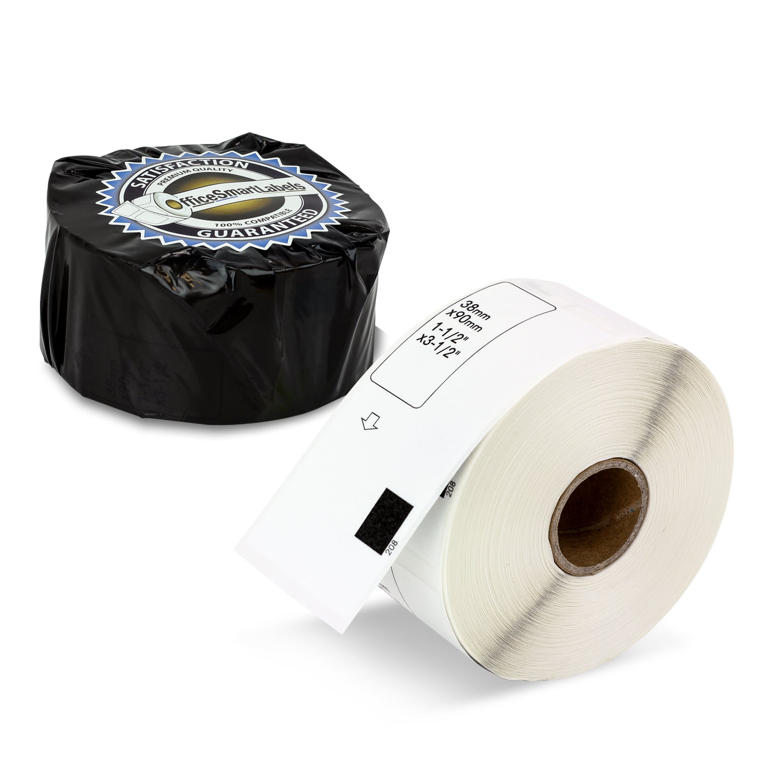 1-1/2 x 3-1/2 inch | Brother DK-1208 Compatible - 1 Roll Without