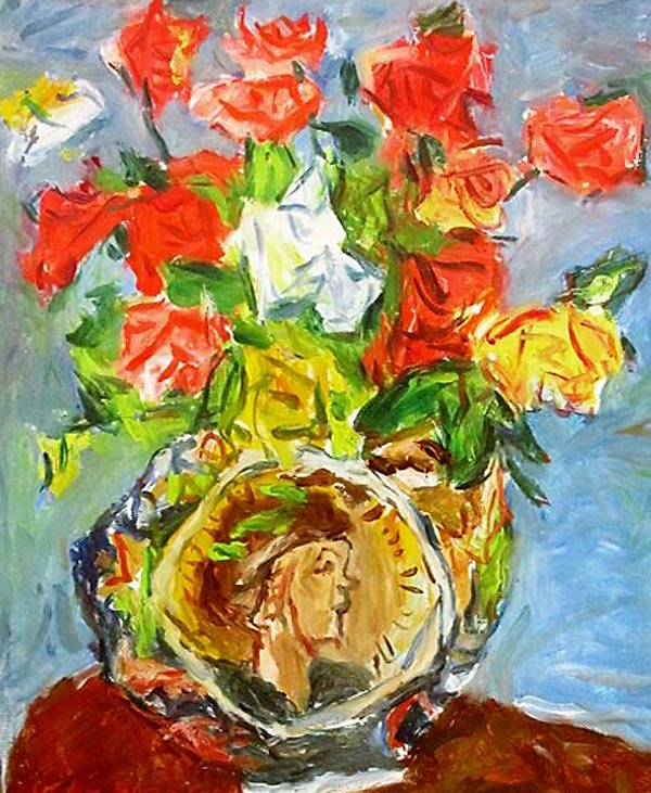 中川一政 薔薇 | 絵画など美術品の販売と買取 | 東京・銀座 おいだ美術