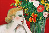 五味悌四郎 紅白椿・西洋壷 | 絵画など美術品の販売と買取 | 東京