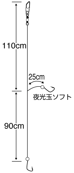 激釣アジビシ2本鈎 ケイムラフック - 282円 : 海釣り、船釣り専門店の