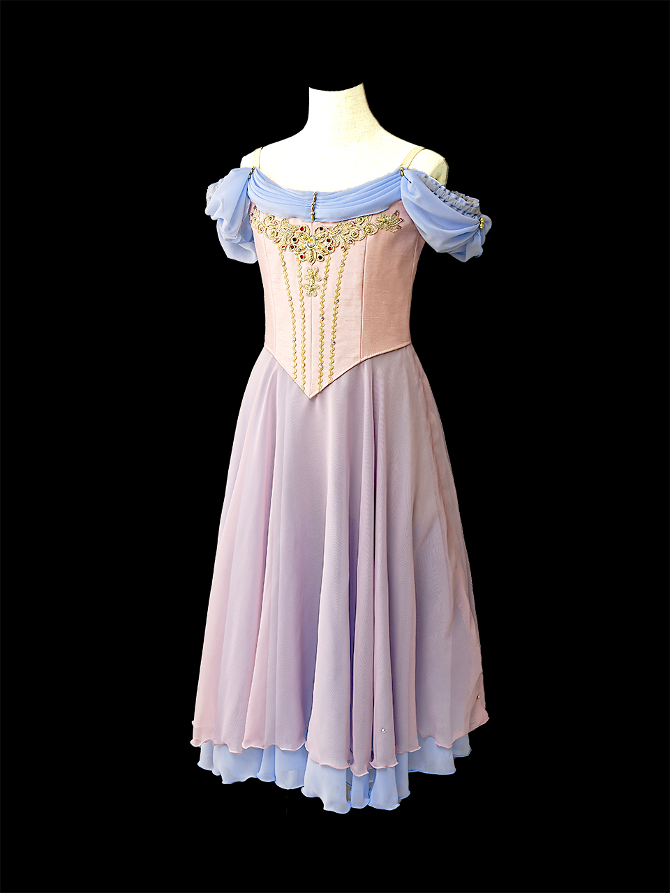 バレエ衣裳 ワンピース風 3着セット 頭飾り付き バレエ衣裳 ワンピース