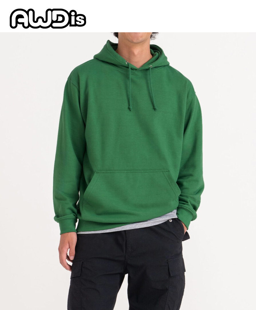 AWdis just hoods College hoodie 【JH001 】海外別注の無地パーカー
