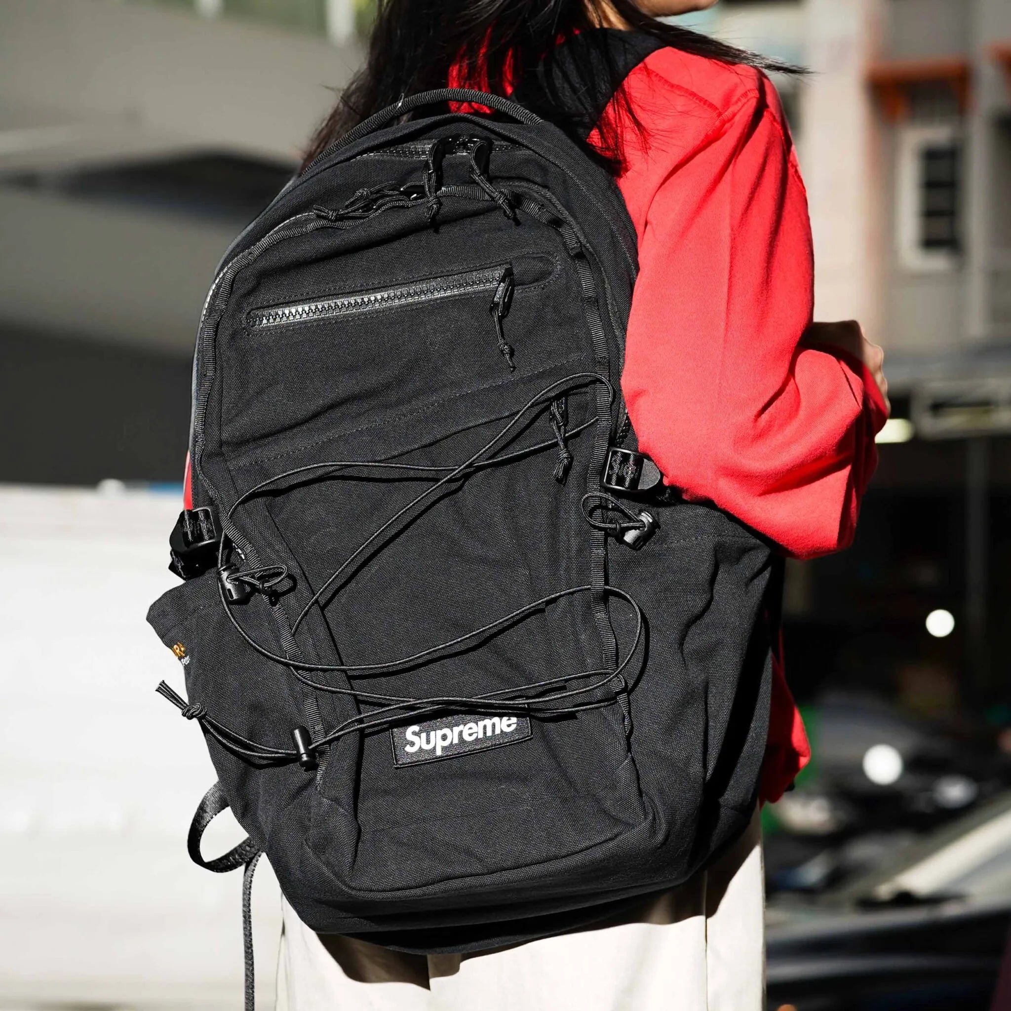 Buy Supreme Logo Backpack Black online in Singapore | ORIGINALFOOK
