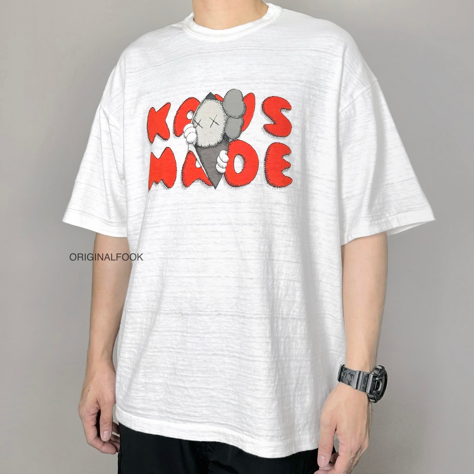 Buy Human Made X KAWS Tee #1 White online in Singapore | ORIGINALFOOK