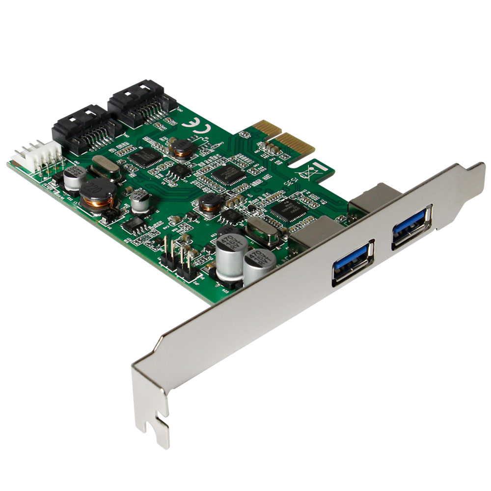 ロープロ対応インターフェースボード増設（USB3.0×2、SATA×2） OWL