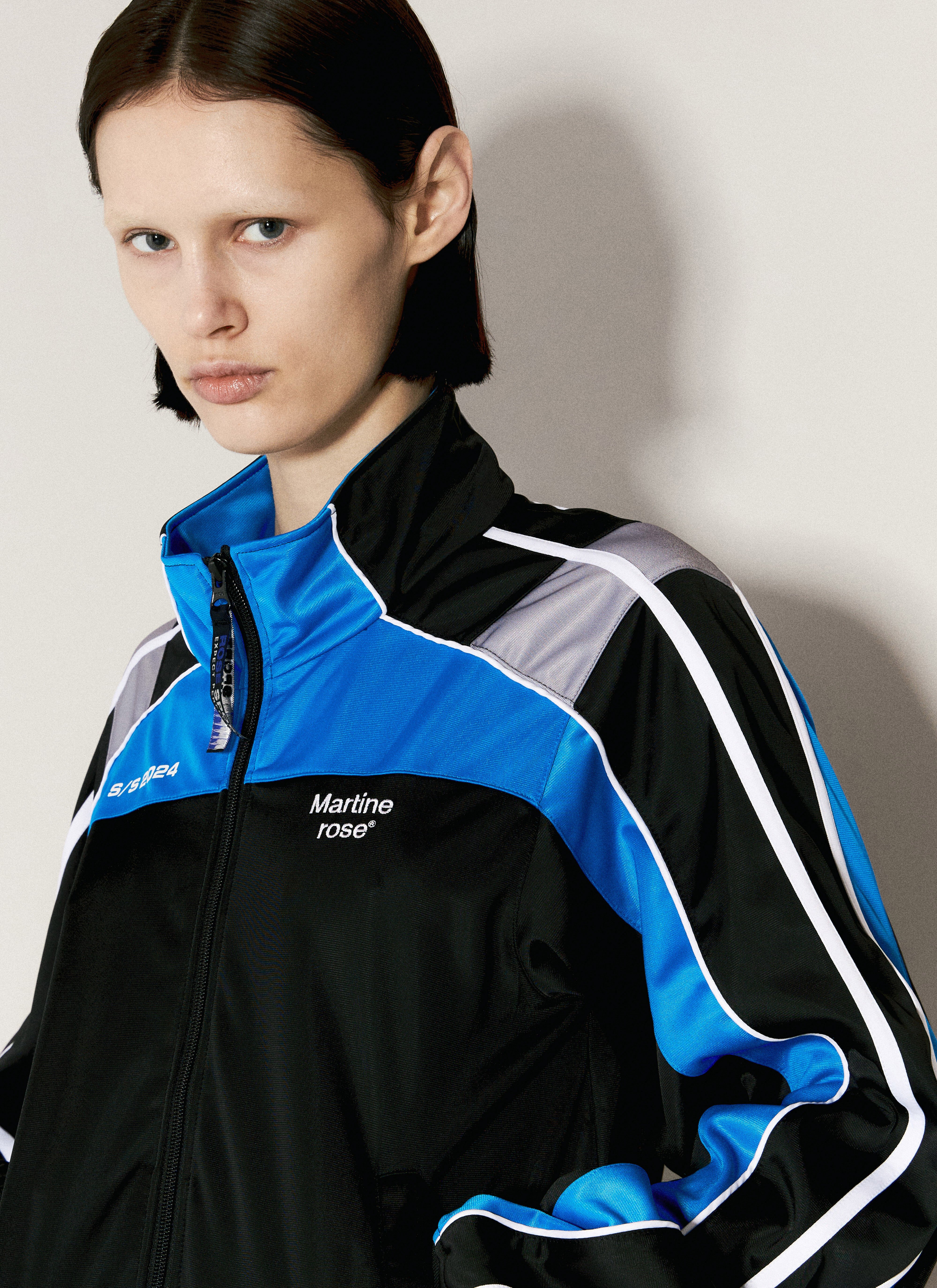 Martine Rose Women's' Shrunken Track Jacket in Blue | LN-CC®