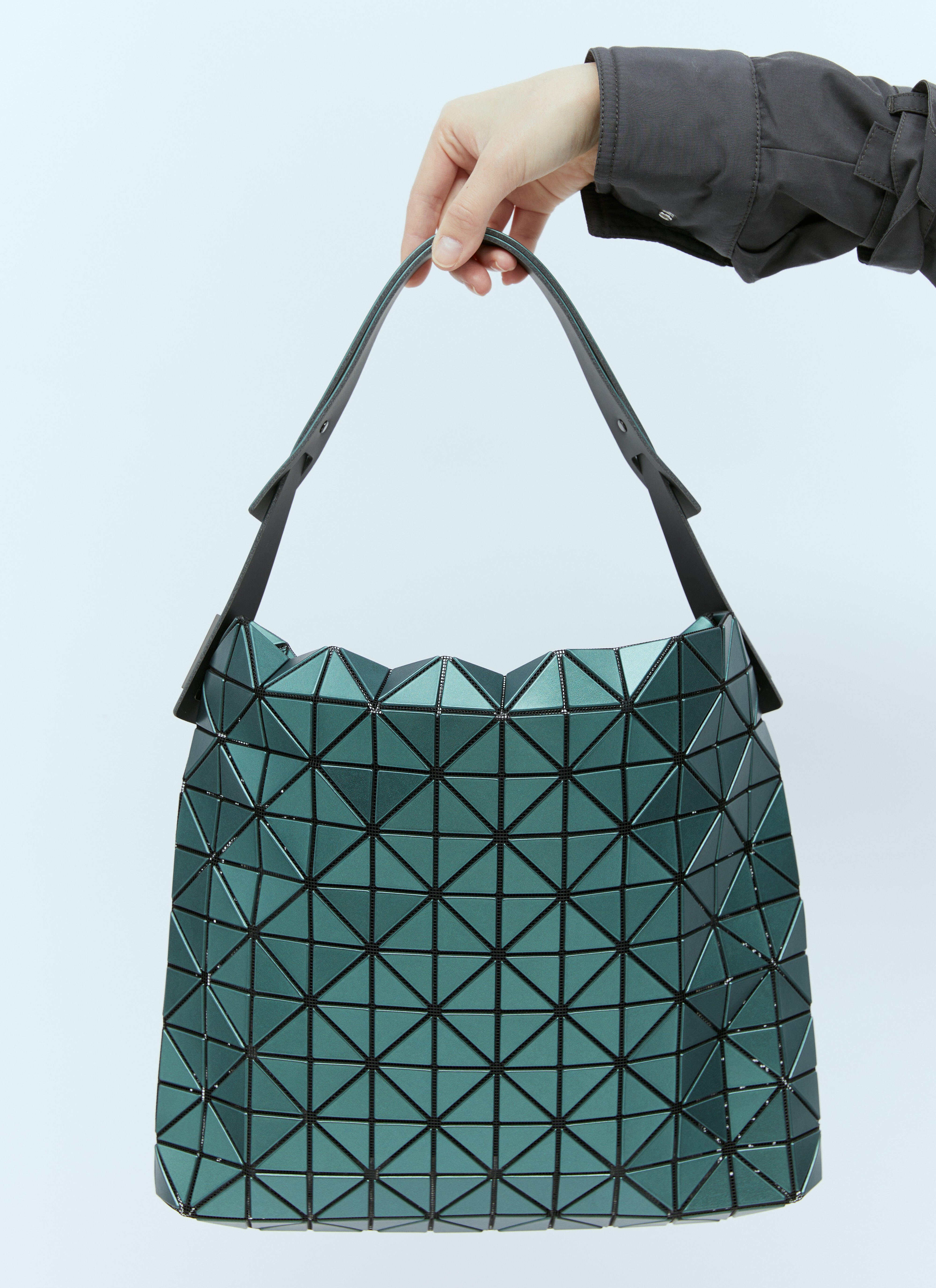 Bao Bao Issey Miyake Women's' Baguette Metallic Handbag in Green