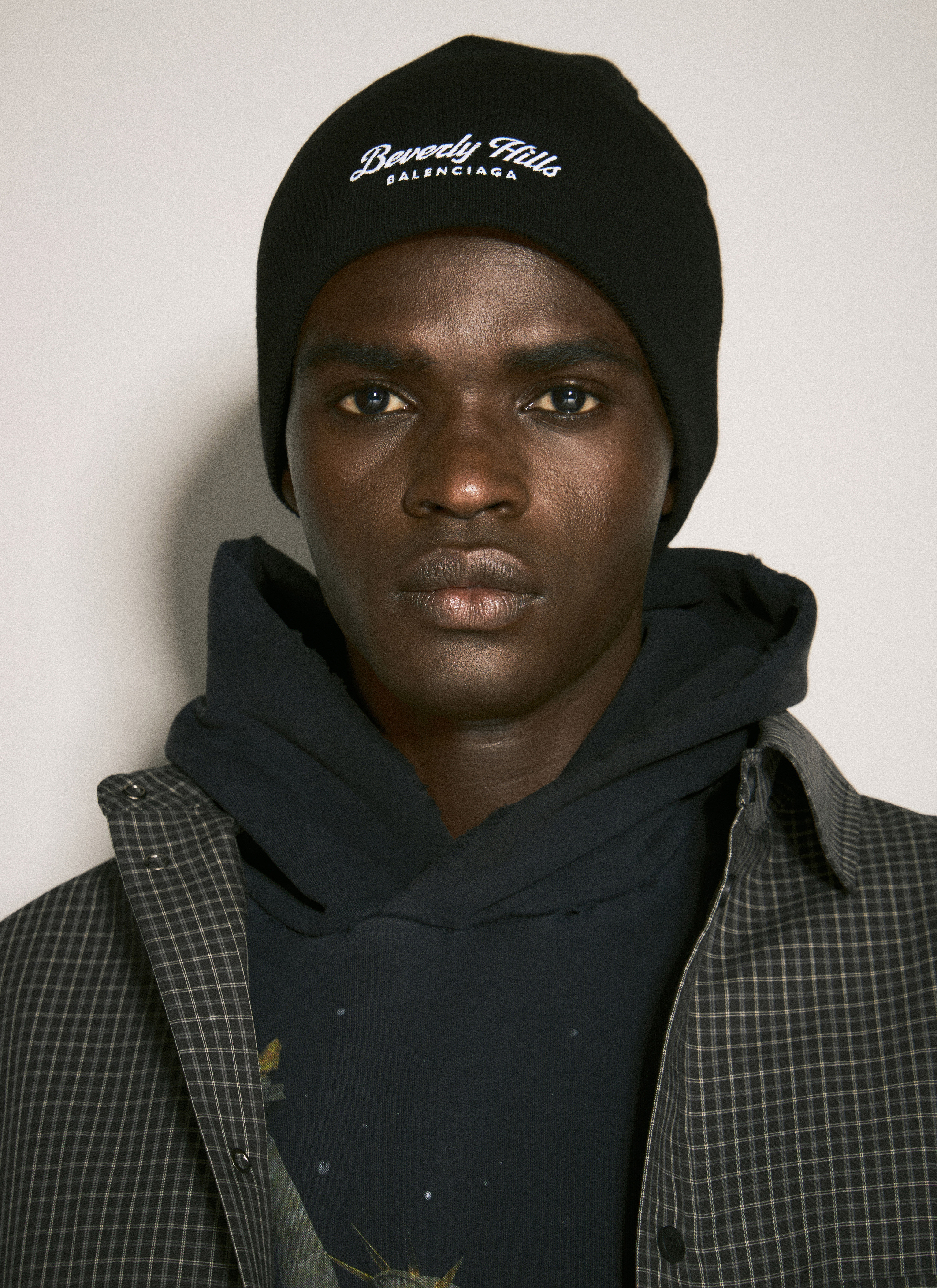 Balenciaga Men's' Beverly Hills Beanie Hat in Black | LN-CC®