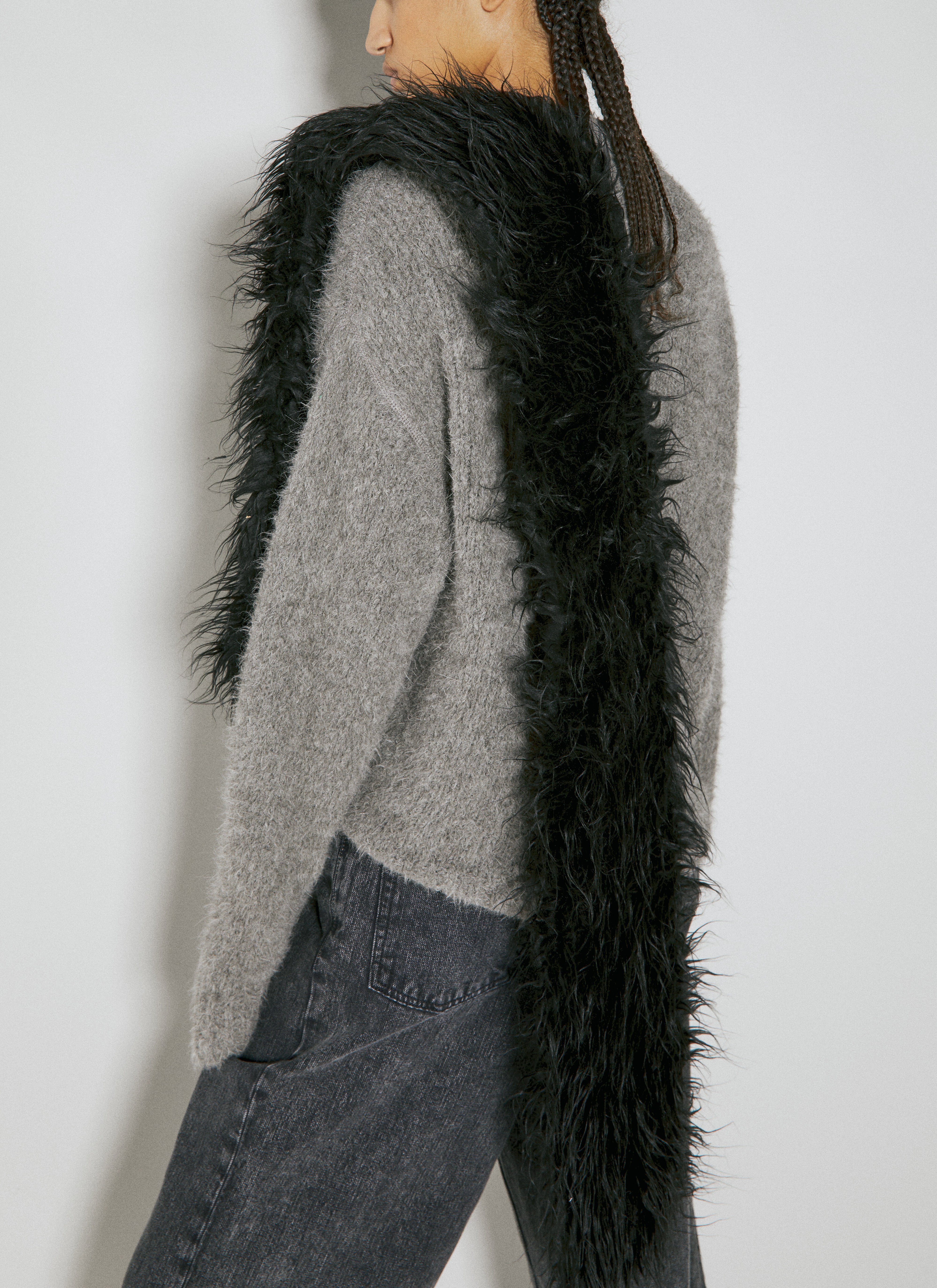 小物 OUR LEGACY / FLOSS BLACK FAKE FUR Our Legacy - Floss Scarf | HBX