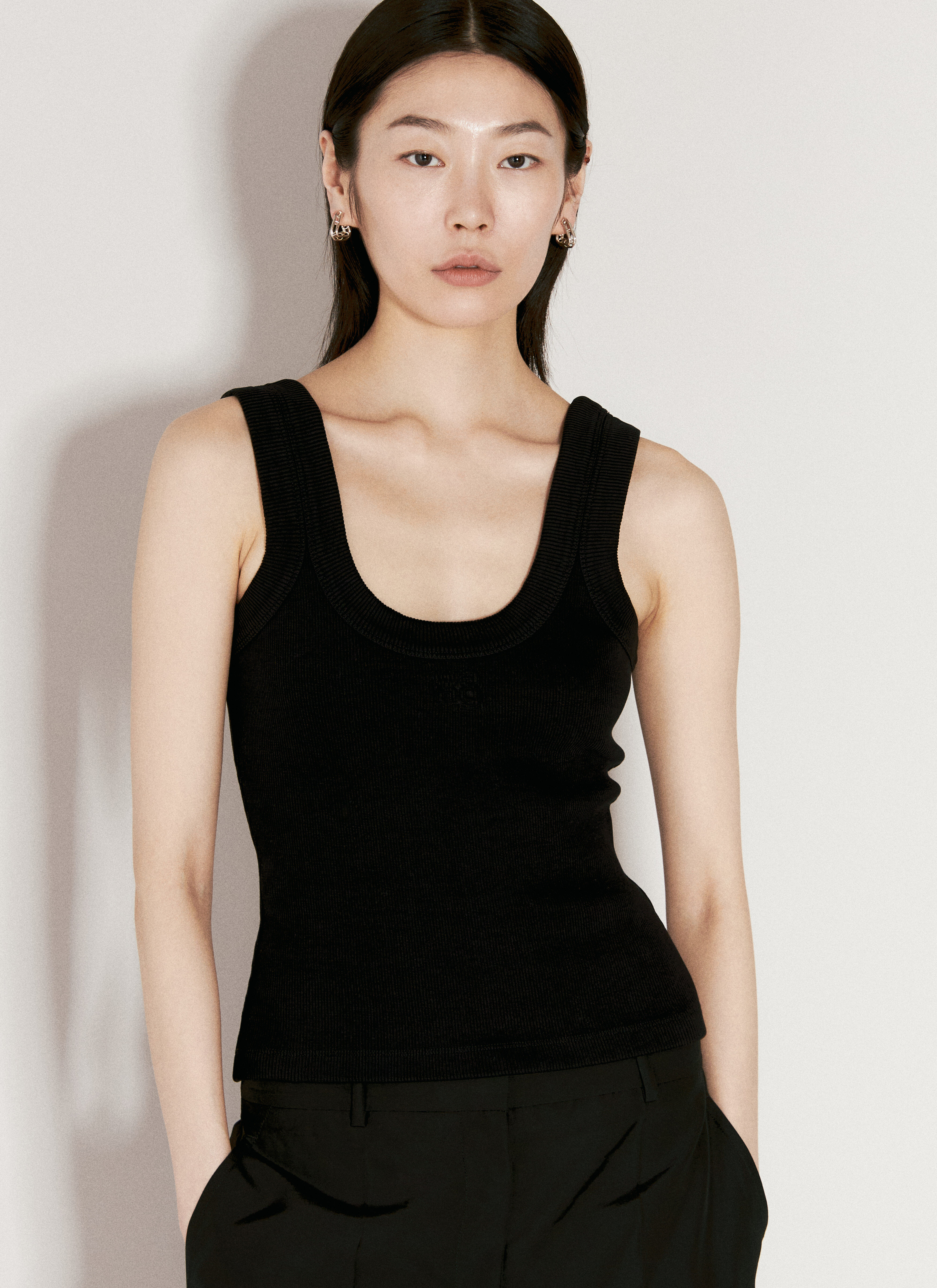 Alexander Wang Women's' Embossed Logo Tank Top in Black | LN-CC®
