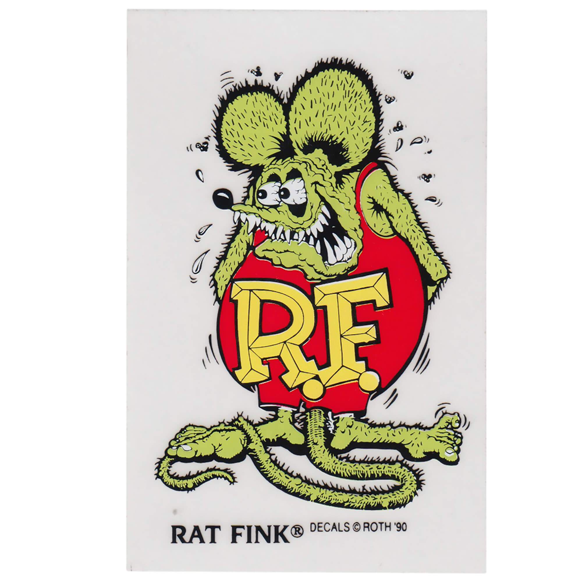 Mooneyes Rat Fink Standing Sticker - Green – Lowbrow Customs