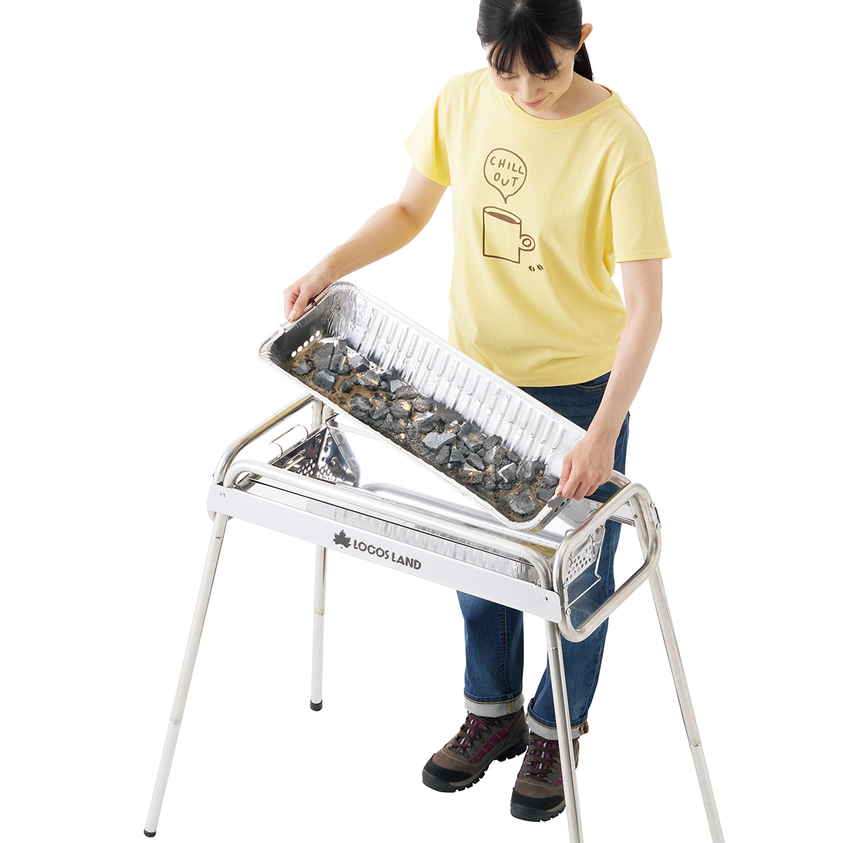 LOGOS LAND チューブラルグリル L|ギア|グリル・たき火・キャンドル