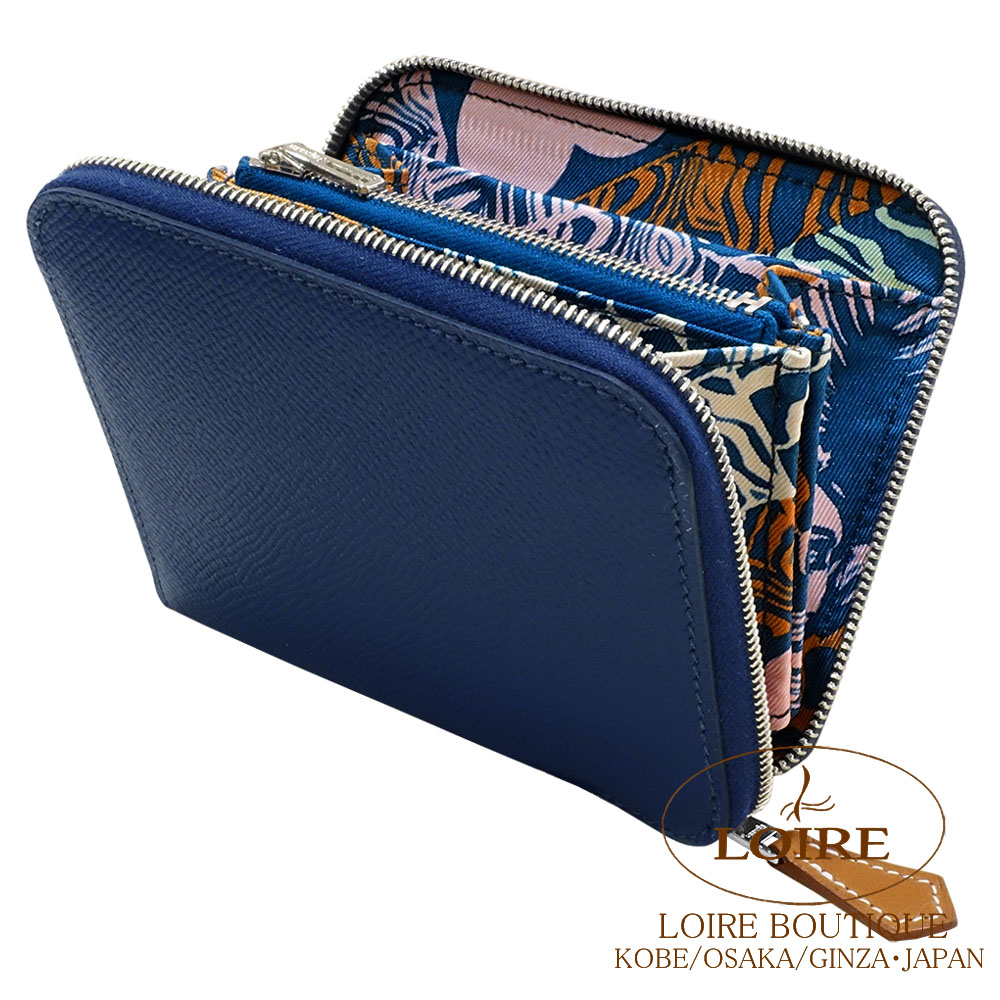 HERMES アザップコンパクト ネイビー　財布 HERMES / エルメス | アザップ シルクイン コンパクト ウォレット
