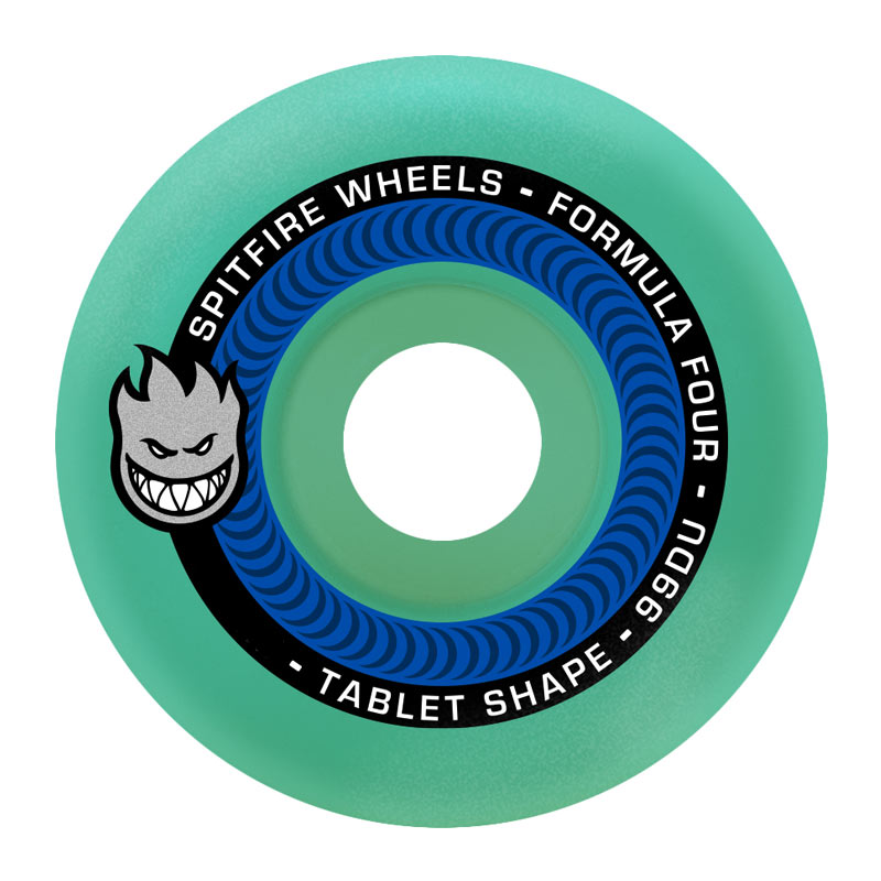 Spitfire Formula 4 Tablets 54mm 99a Ice Blue - CalStreets BoarderLabs