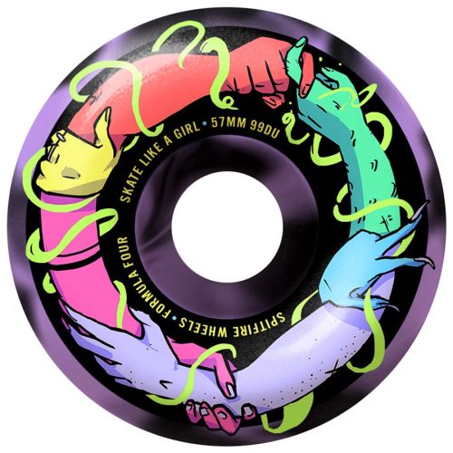 Spitfire Skate Like a Girl Formula Four 57mm 99a Purp/Black