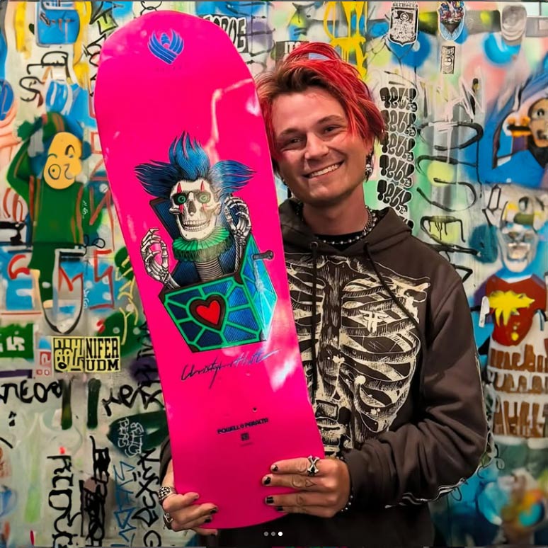POWELL PERALTA CHRIS HIETT SKULL FLIGHT DECK 9.5