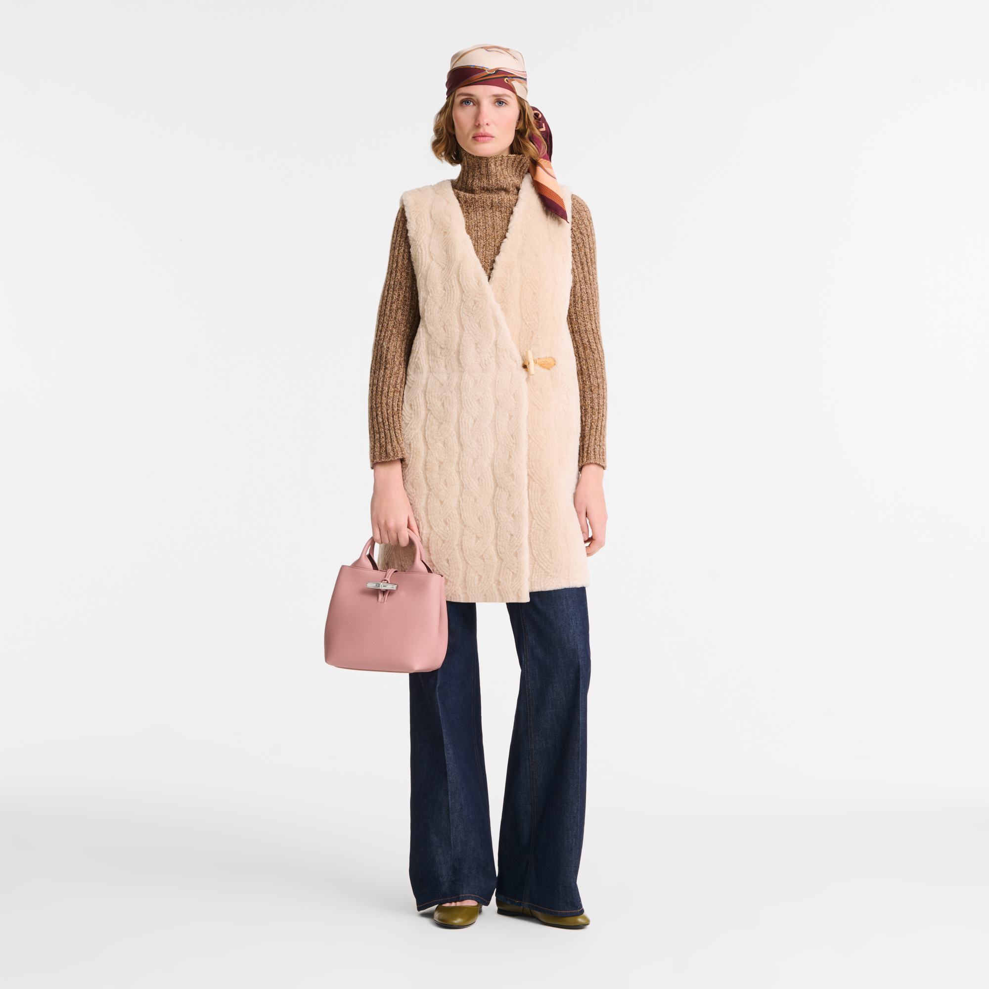 Le Roseau S Handbag Pink Tea - Leather | Longchamp US