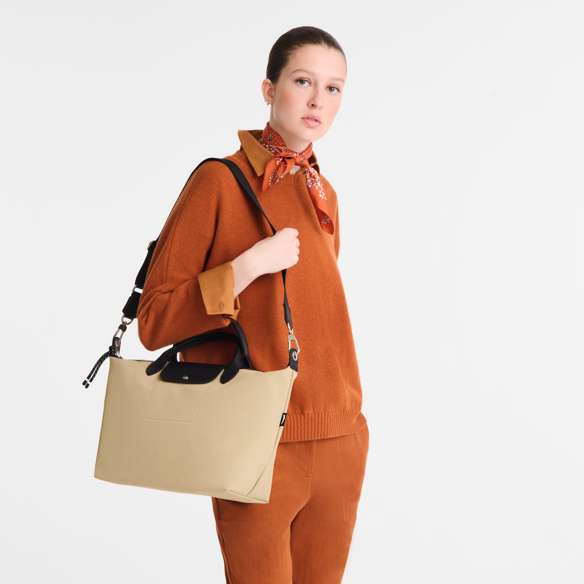 Le Pliage Energy L Handbag Clay - Recycled canvas | Longchamp US