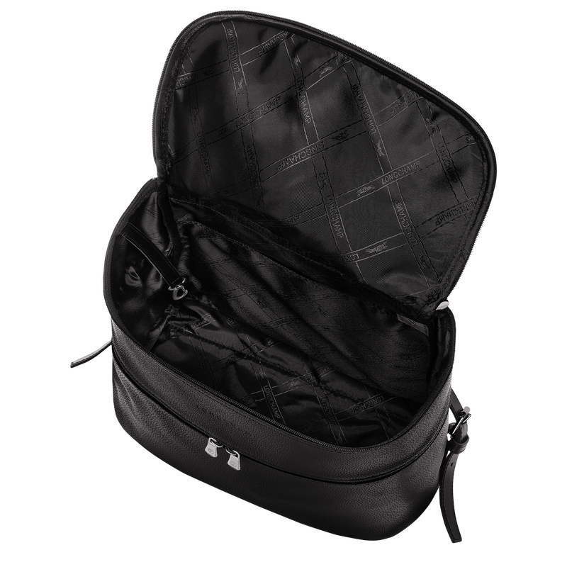 Le Foulonné Backpack Black - Leather | Longchamp US