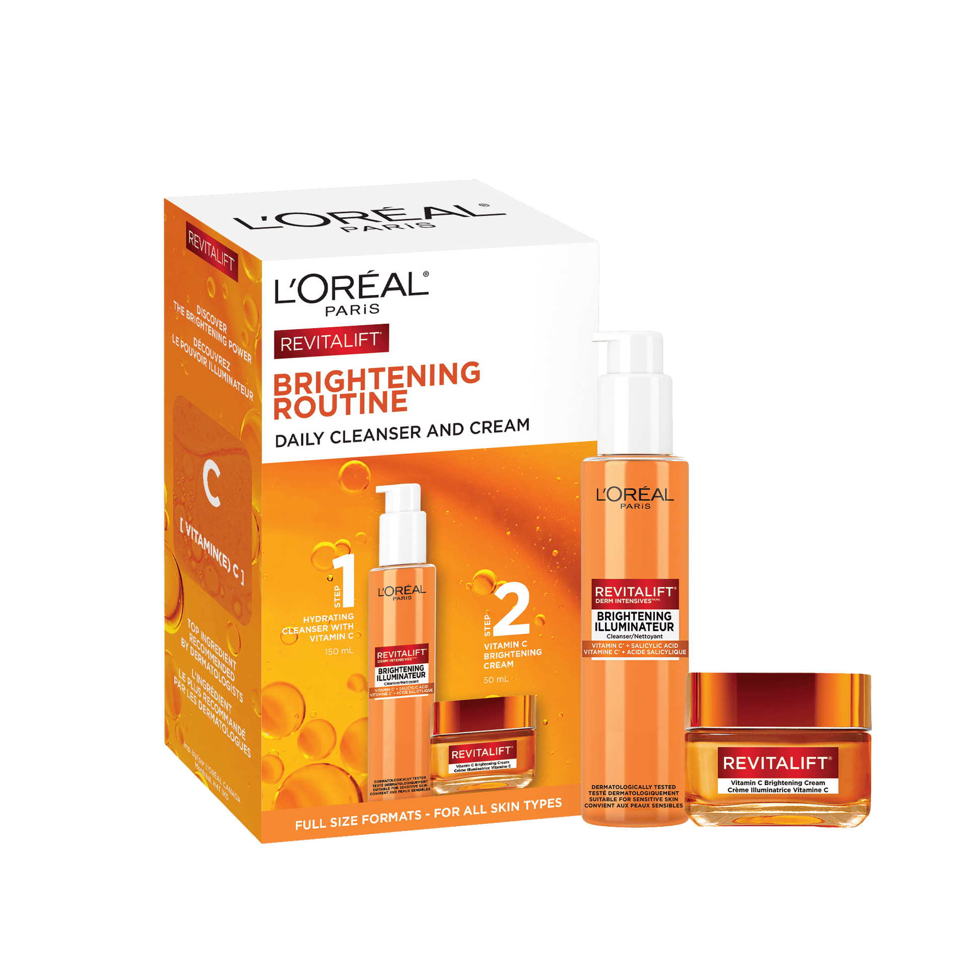 Brightening Kit, Cleanser & Moisturizer with Vitamin C | L'Oréal Paris
