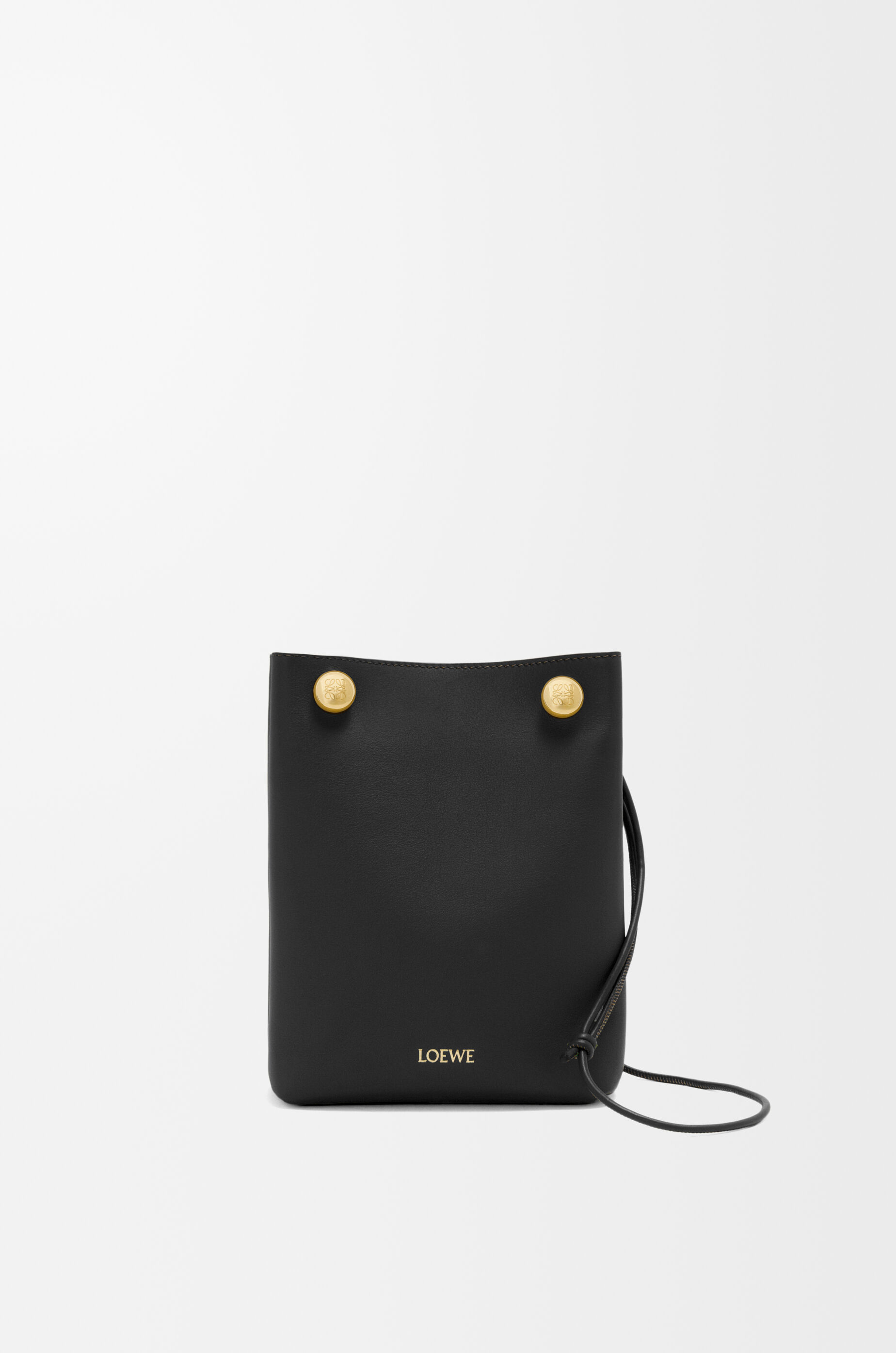 ぺブル ポーチ（スムースカーフ） ブラック - LOEWE Japan official