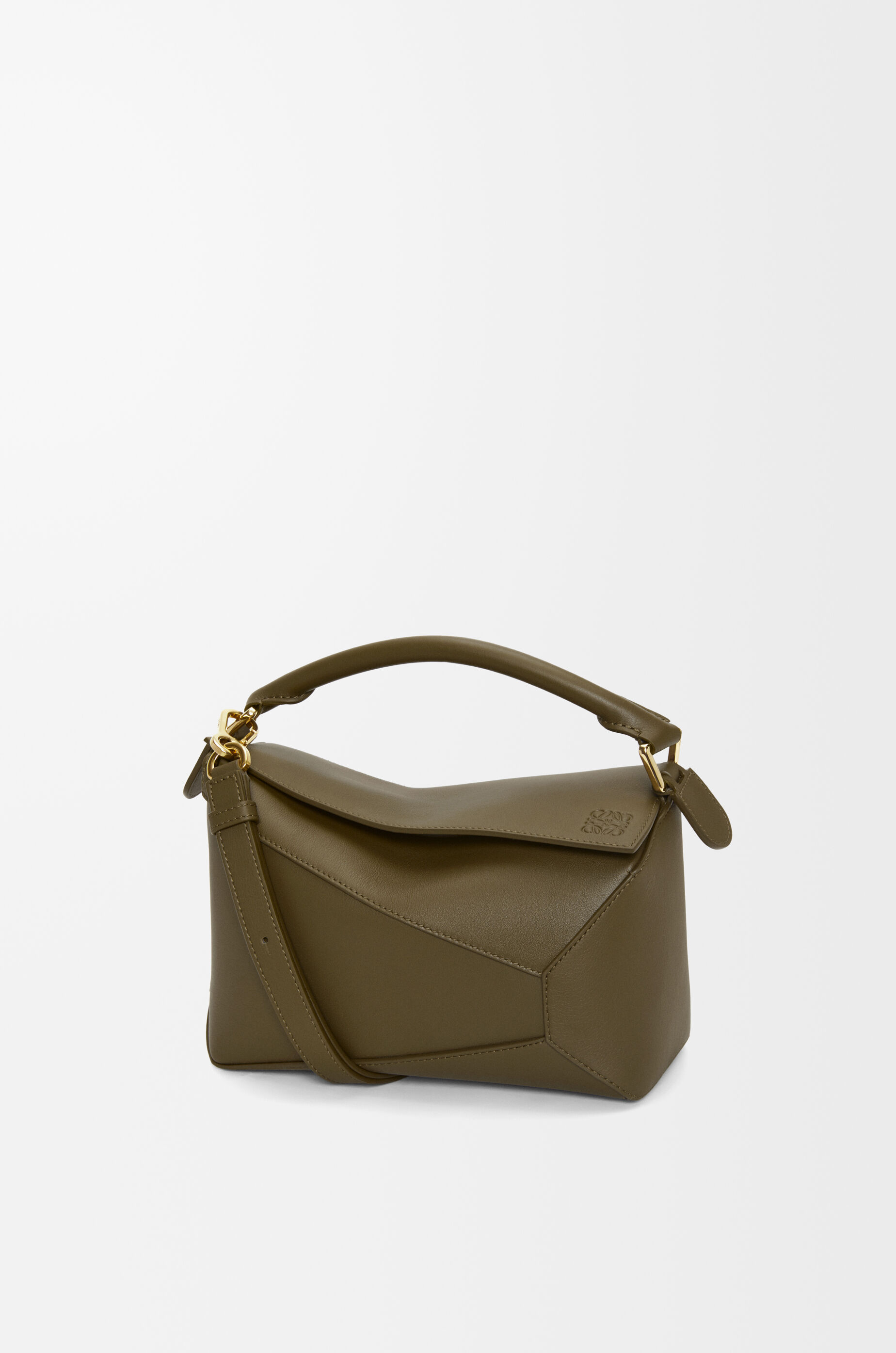 パズルバッグ スモール（クラシックカーフ） グリーン - LOEWE Japan