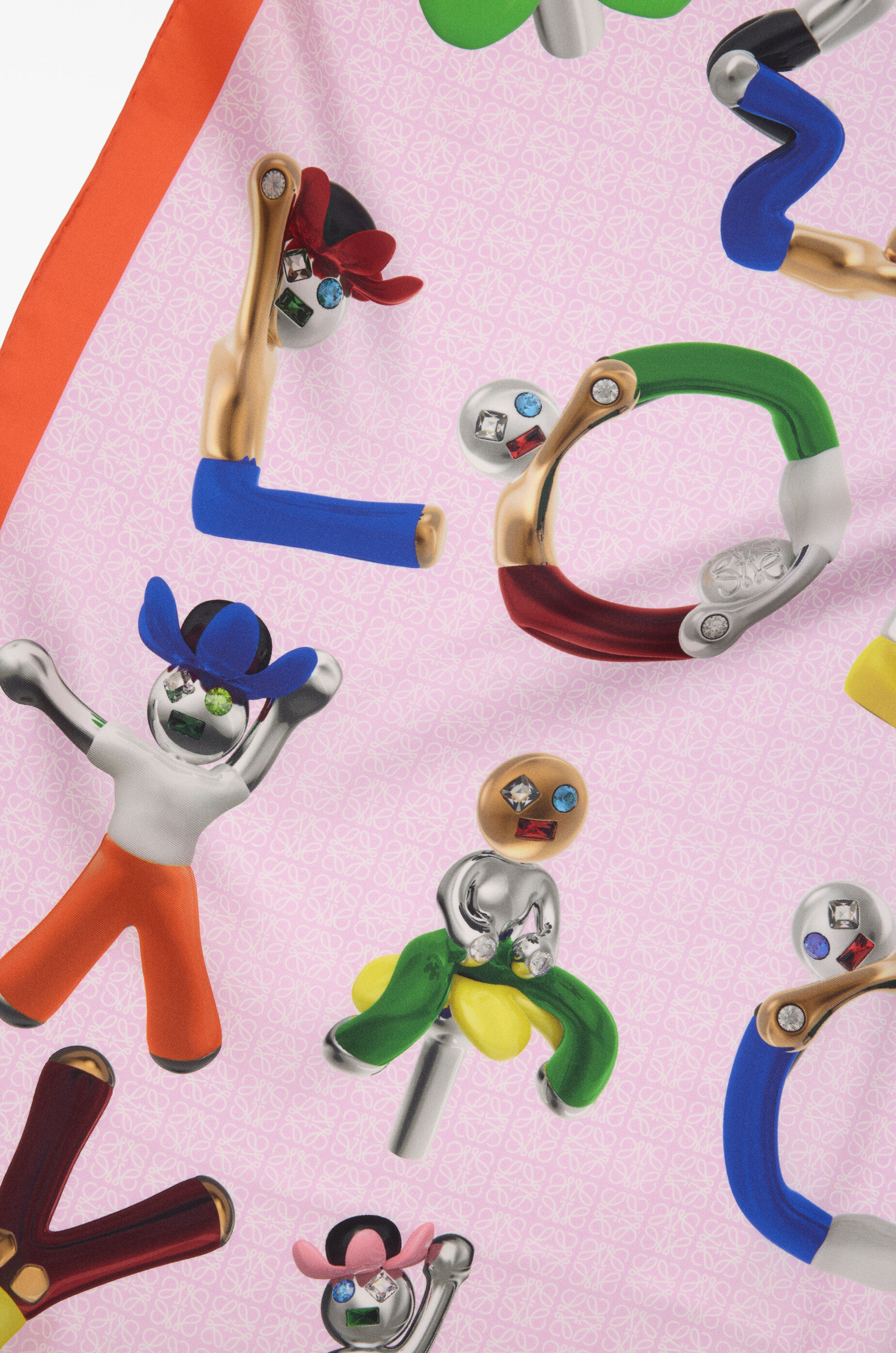 スカーフ（シルク） ピンク - LOEWE Japan official website