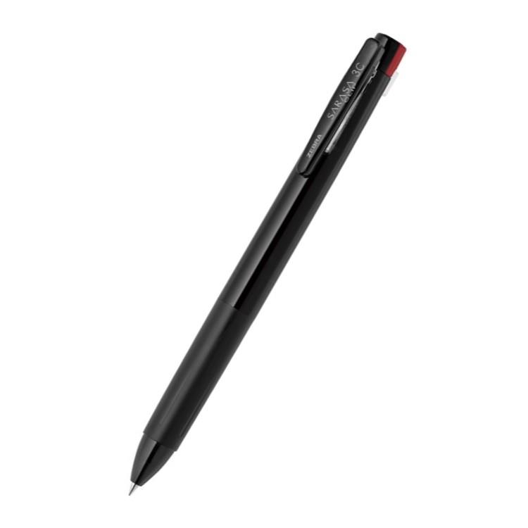 サラサクリップ3C 3色ボールペン 0.5mm ゲルインク 黒(黒