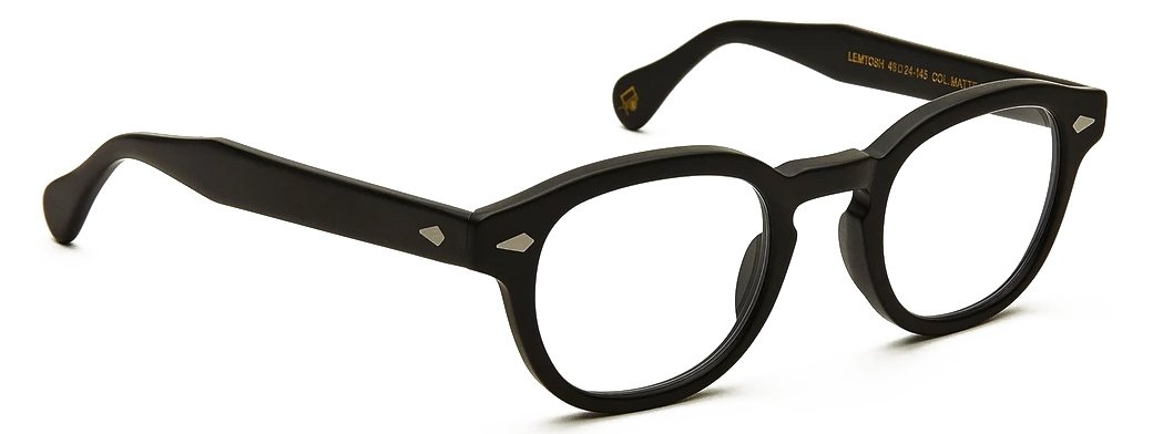 Moscot Lemtosh 46 Matte Black: the most iconic