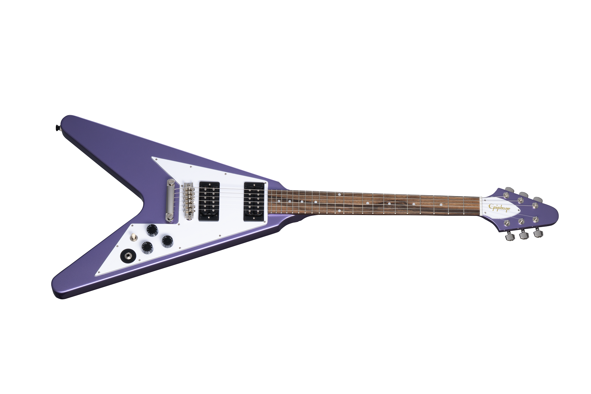 Epiphone Kirk Hammett 1979 Flying V Purple w/ Hard Shell Case