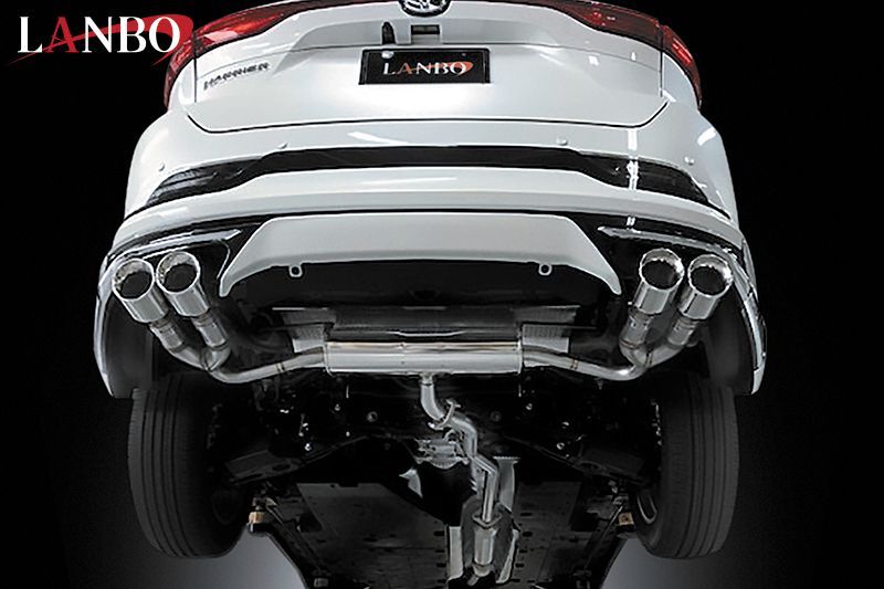 LANBO エキゾーストマフラー［ハリアー MXUA80・85］100Φデュアルタイプ