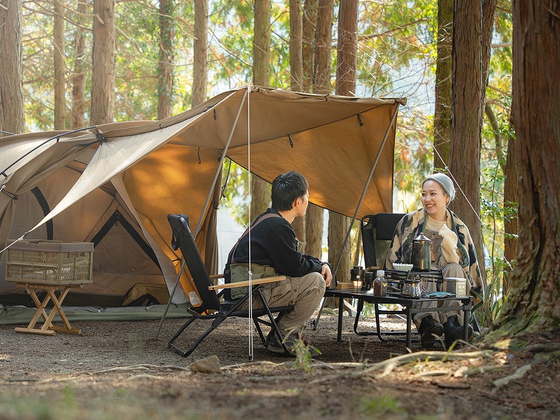 DOD テント2つ＋タープセット カップルや友達同士等のデュオにオススメ