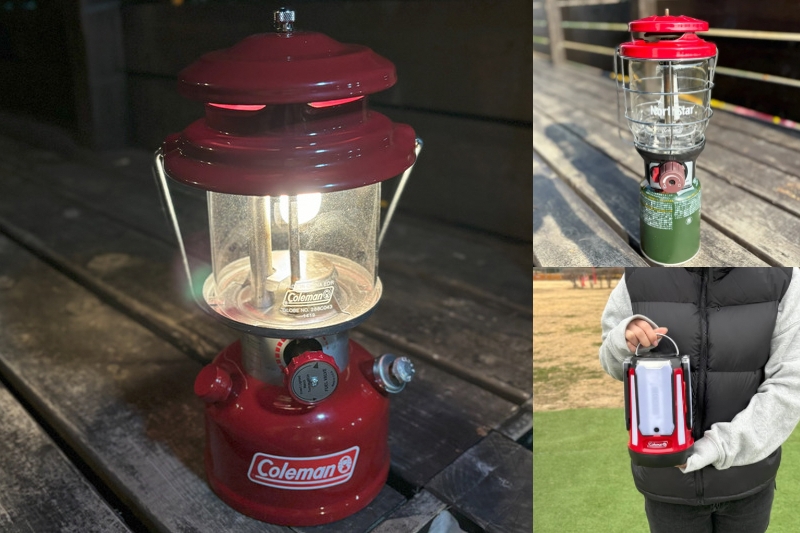 ガス・ガソリン・LED】コールマンの代表的ランタンを新米キャンプ場
