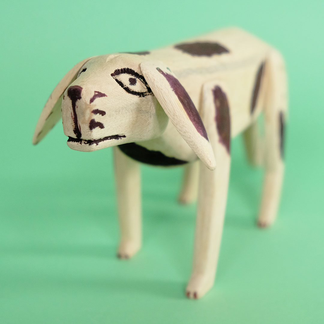 犬（オアハカ ウッドカービング）- LABRAVA [メキシコ 民芸 フォーク