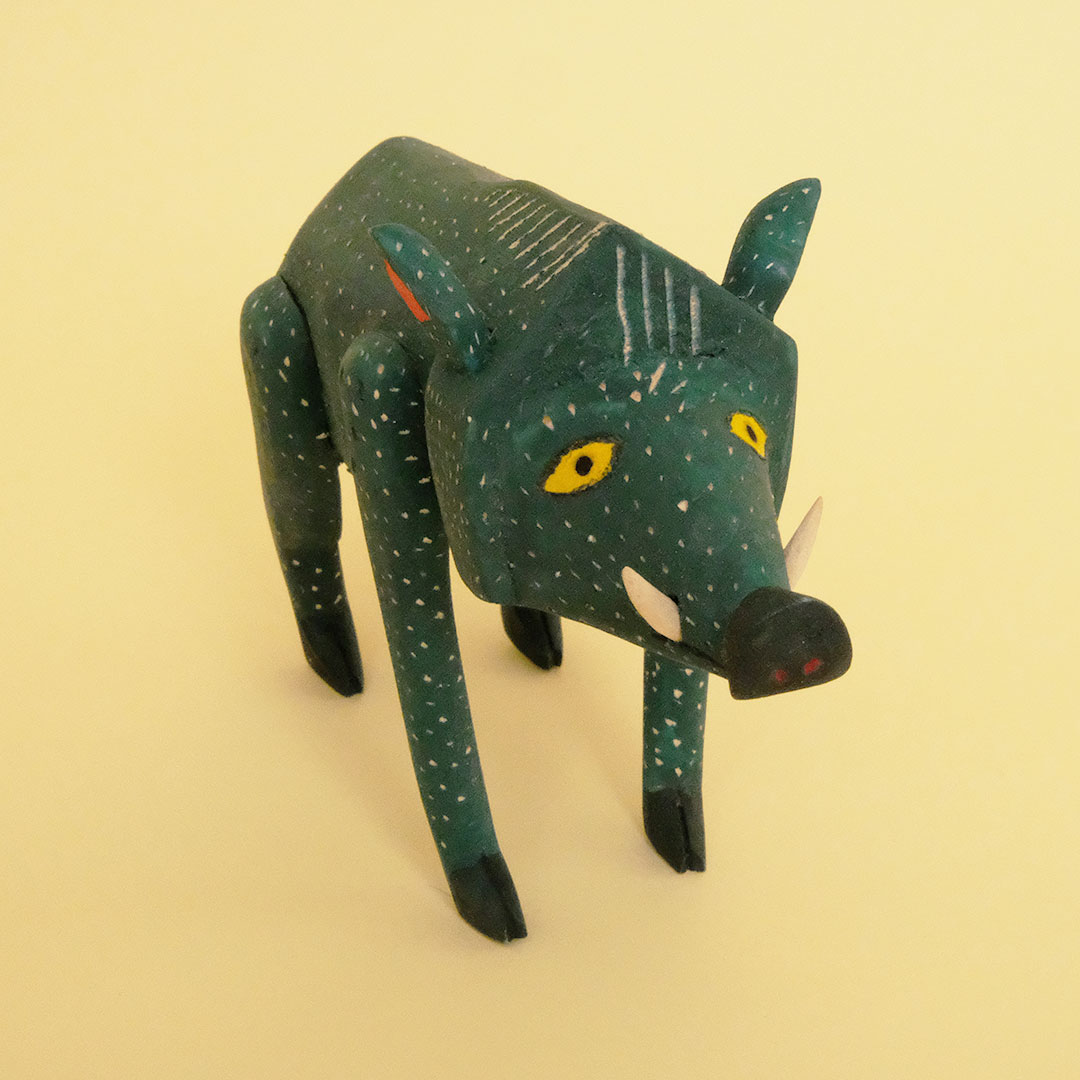 イノシシ（オアハカの木彫）- LABRAVA [メキシコ 民芸 フォークアート