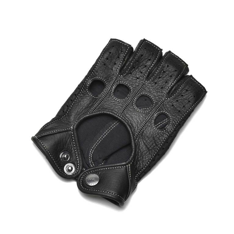 CACAZAN（カカザン）Driving Gloves / DDR-070 Black/Silverステッチ