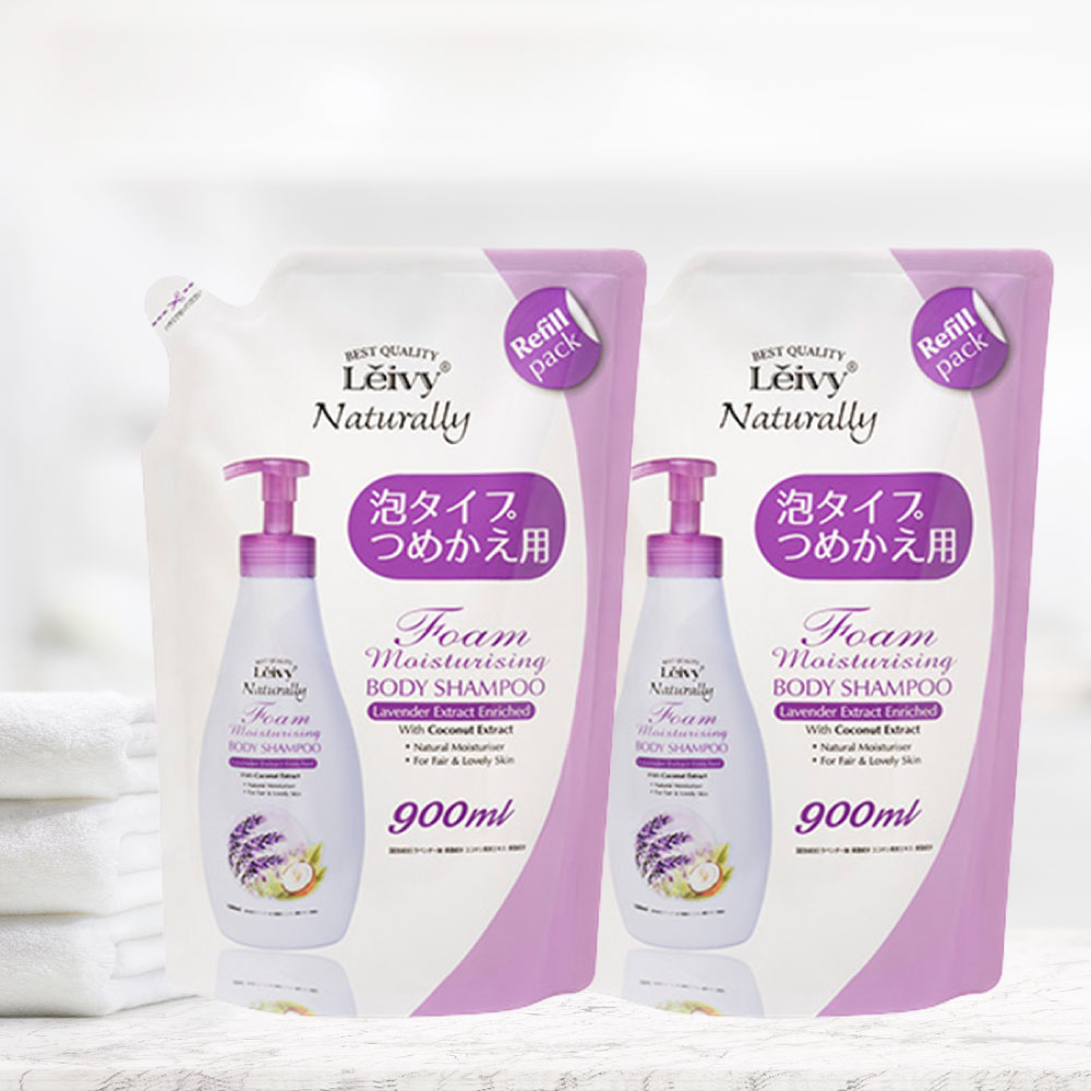レイヴィーフォームボディシャンプー詰替え用900ml×2個セット