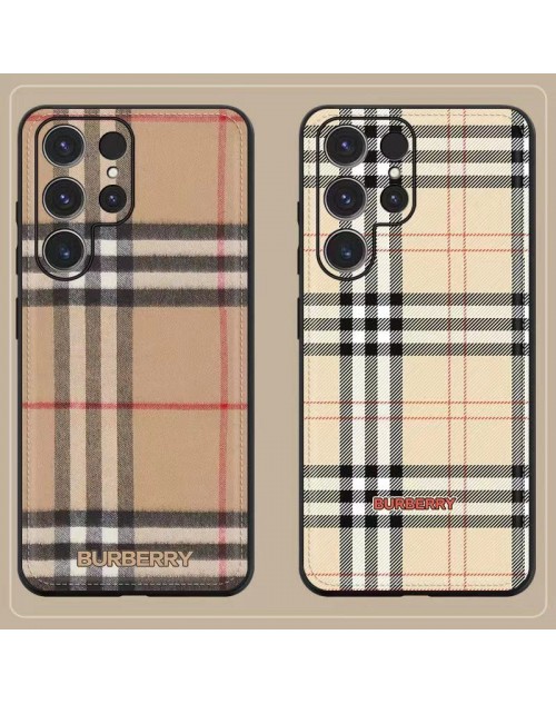 バーバリーgalaxy s23+/s24ultra/a54/a55/z fold5ケースburberry馬車
