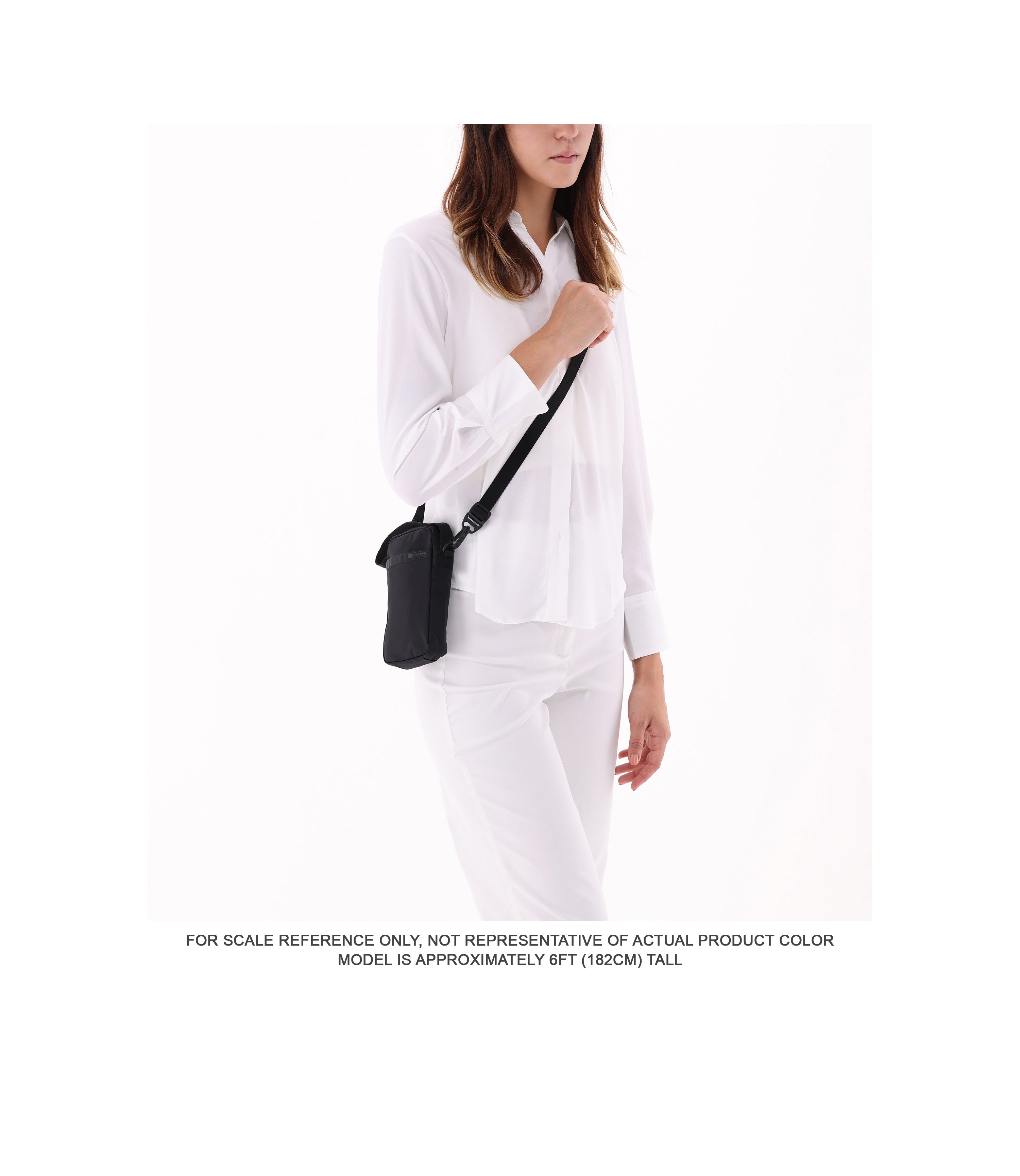 Solid Black Mini Crossbody Cell Phone Bag | LeSportsac