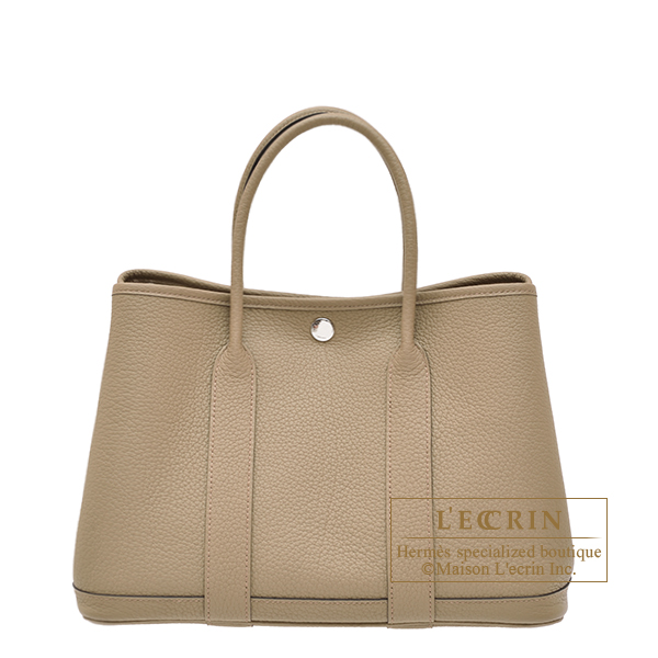 エルメス ガーデンパーティ30/TPM ベージュマルファ ネゴンダ シルバー