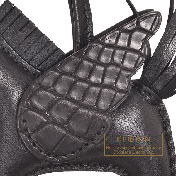 エルメス ロデオチャームペガサスタッチPM ブラック アニョーミロ