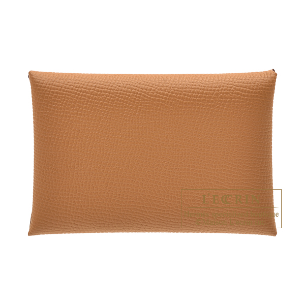 エルメス カルヴィ デュオ ゴールド ヴォーエプソン シルバー金具