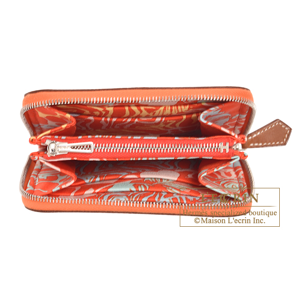 エルメス アザップ シルクイン コンパクト オレンジ/ カプシーヌ