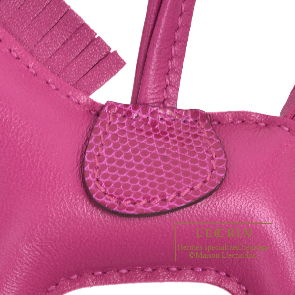 エルメス ロデオチャームタッチPM ローズパープル アニョーミロ