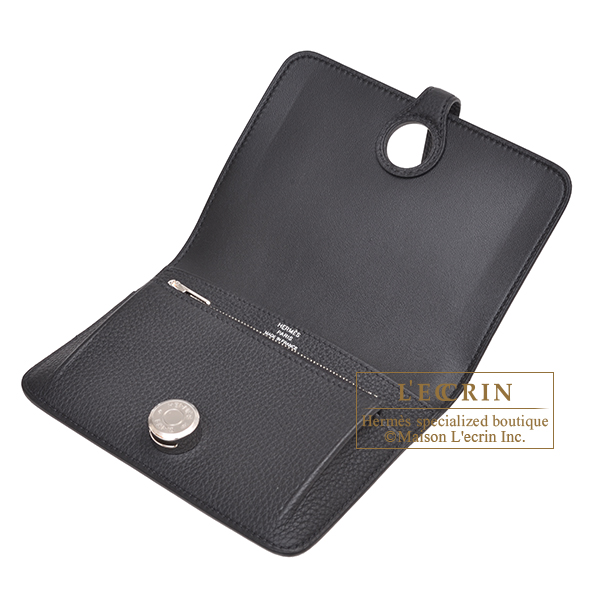 エルメス ドゴンコンパクト ブラック トゴ シルバー金具 | エルメス